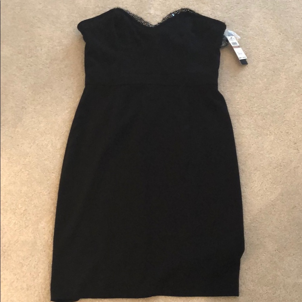 NWT Laundry by Shelli Segal Black Sweetheart Dress